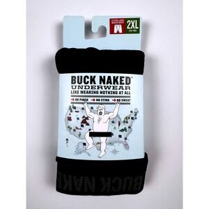 Duluth Trading Buck Naked Extra Long Boxer Briefs Black 2XL New In Packaging